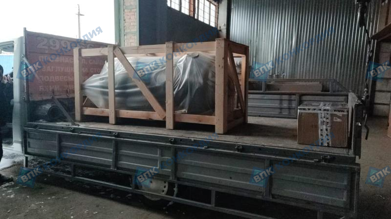 Отгрузка ресивера REMEZA РВ 900.10.11 (РВ 900.10.02) с арматурой в г. Новосибирск