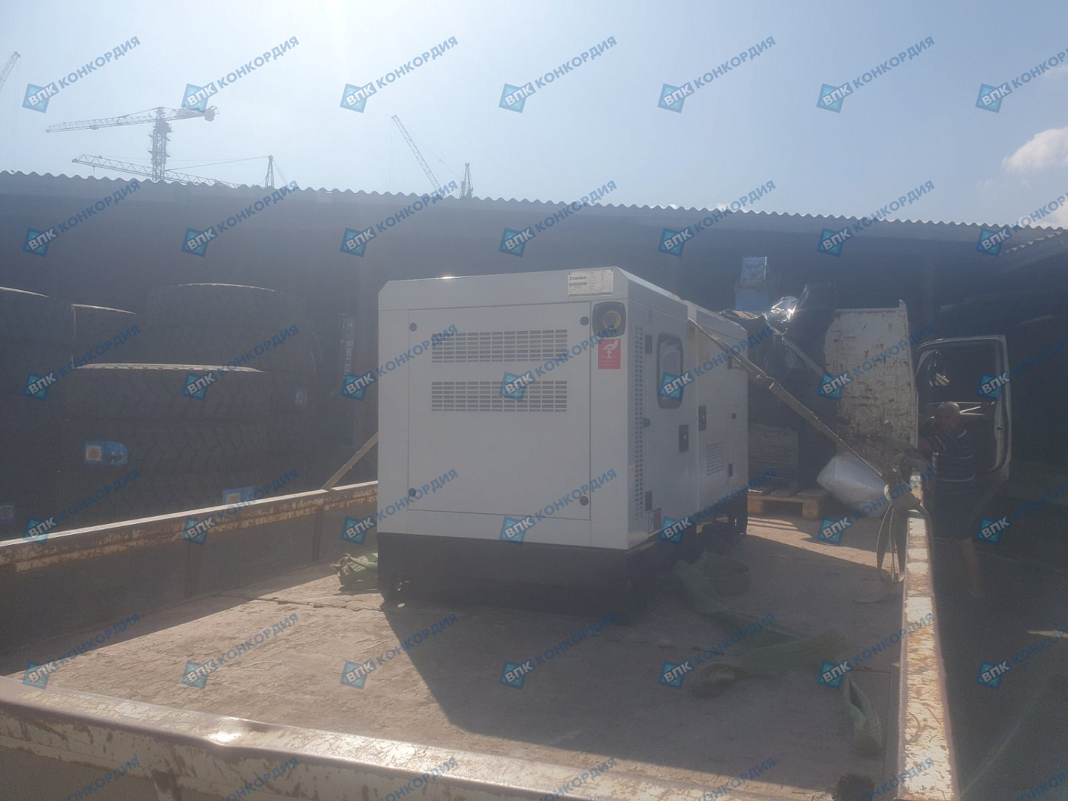 Отгрузка дизельного генератора Zammer AD-100-Т400 в кожухе с выносным АВР в г. Казань