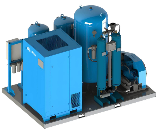 Модульная компрессорная станция Ремеза МКР90-3-8 фото