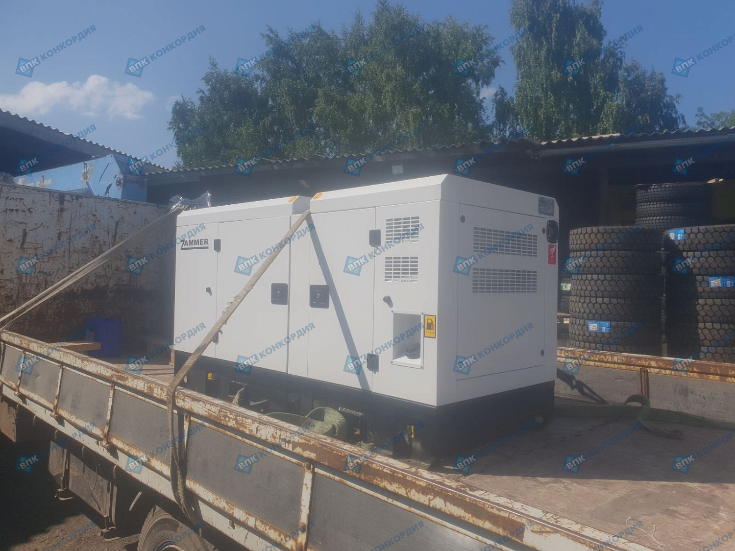 Отгрузка дизельного генератора Zammer AD-100-Т400 в кожухе с выносным АВР в г. Казань